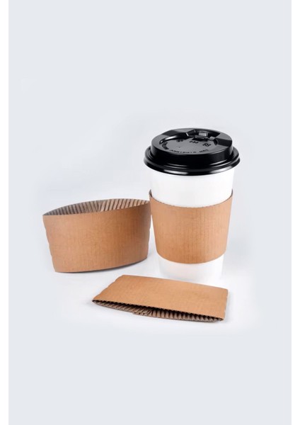 Kraft 50 Adet Bardak Tutacağı Sleeve Karton 12 Oz - 14 Oz - 16 Oz 12 x 6 x 19