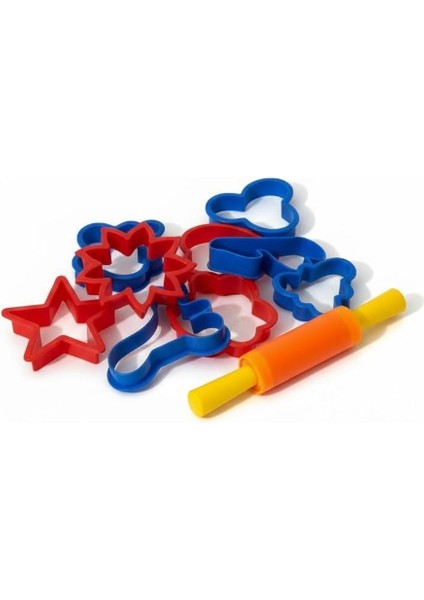 Heroes Oyun Hamuru Şekilli Kalıplar Seti - 9 Lu + Mini Merdane modelleri