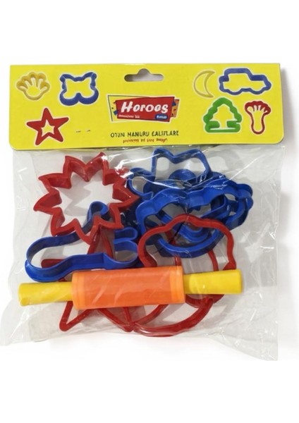 Heroes Oyun Hamuru Şekilli Kalıplar Seti - 9 Lu + Mini Merdane fırsatları