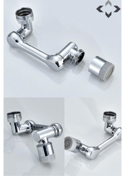 1080° Krom Musluk Ucu Çok Fonksiyonlu Batarya Ucu 2 Farklı Mod Filtreli Musluk Başı Perlatör Musluk fırsatları