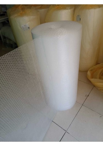 (40 Gram) 50 cm x 10 Metre Balonlu Ambalaj Naylonu Pat Pat Baloncuklu Naylon Şeffaf 50 x 12 x 34 Tek