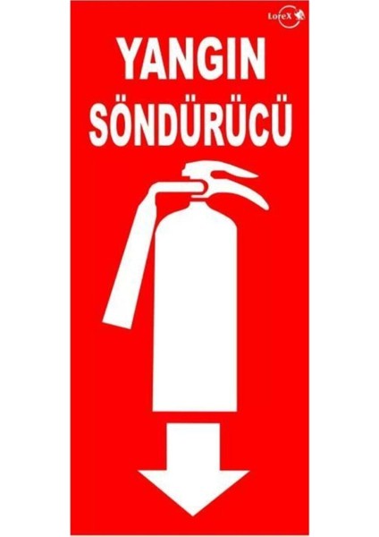 Yangın Tüpü Söndürme Cihazı Levhası. Tr
