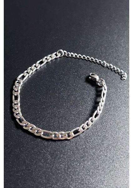 Erkek Zincir Bileklik 498, Gümüş Renk
