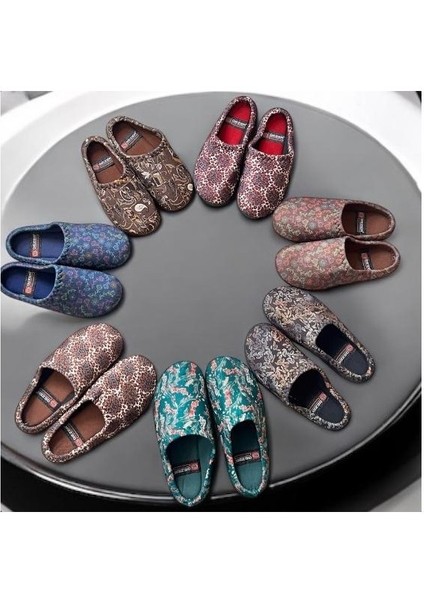 Kadın Ev Terlik ( 3lü Set ) Halı Terliği Zenne Gezer Gondol Kadın Terlik