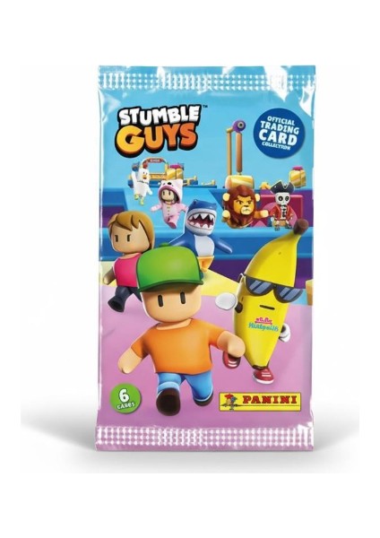 Stumble Guys Resmi Kart Paketi - Panini 6 Lı Koleksiyon Kartı - 10'lu Set modelleri