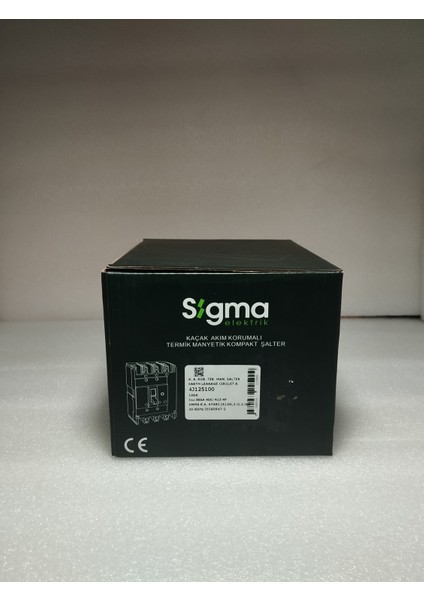 4J125100 Kaçak Akım Korumalı Termik Manyetik Kompakt 100A 36kA
