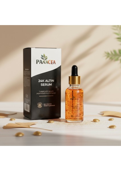 24K Altın Serum – Işıltı, Sıkılık ve Lüks Dokunuşlu Yoğun Bakım Serumu