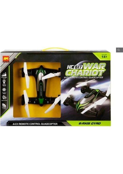 Uzaktan Kumandalı Şarjlı Siyah Araba / Quadcopter