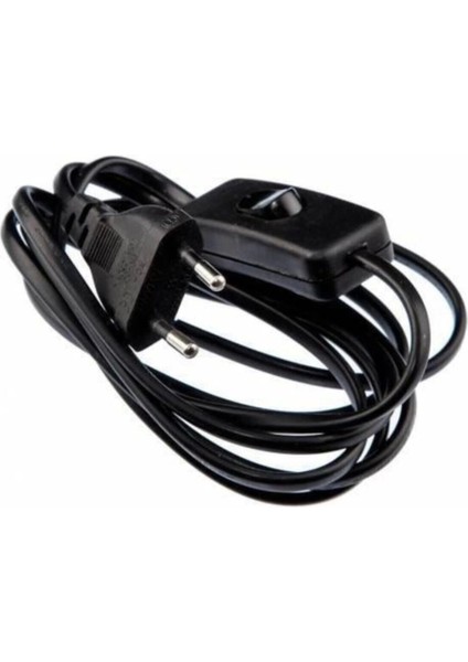 Örgün Aydınlatma Arapuarlı Aç Kapa Anahtarlı Fişli Kablo Duy 2 Metre Siyah 1656 PRV/CVC2897 indirimleri