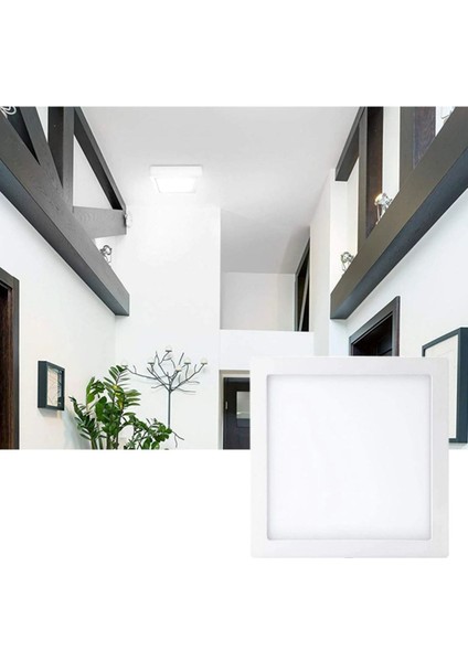 25 Watt Sıva Üstü Kare LED Panel Armatür CT-5272 6400 K (Beyaz Işık) modelleri