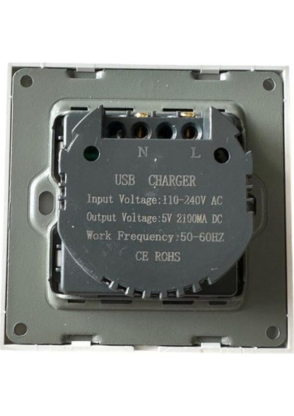 USB Priz 2 Port Sıva Altı USB Priz USB Duvar Prizi Beyaz 3'lü Çerçeve fiyatları