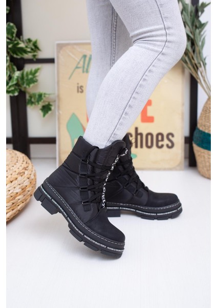 Su İtici Özellikli Kadın Bot - Paraşüt Siyah