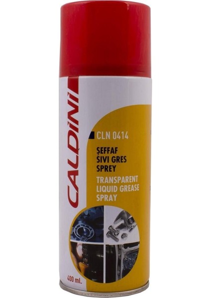 Caldini Şeffaf Sıvı Gres Sprey 400ML 400 ml Tekli
