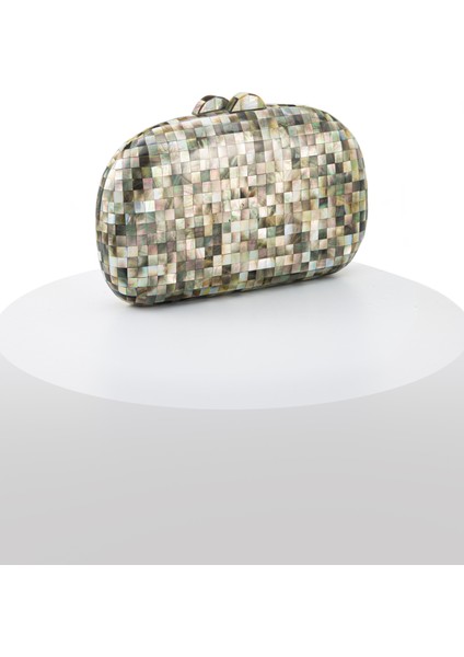 Plaıd LY0134A Sedef El Yapımı Siyah Çanta