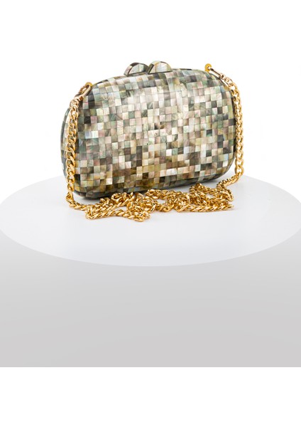 Plaıd LY0134A Sedef El Yapımı Siyah Çanta fiyatları