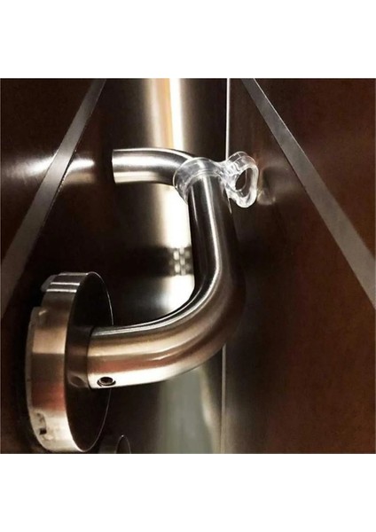 Plastik 6'lı Kapı Kolu Pencere Stoperi, Kapı Arkası Duvar Koruyucu Tampon, Silikon Durdurucu Plastik