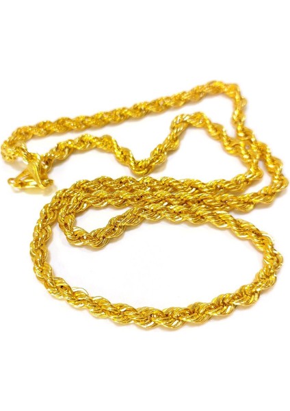 55CM 4.3mm Halat Zincir 14 Ayar Altın 4K Videolu fiyatları