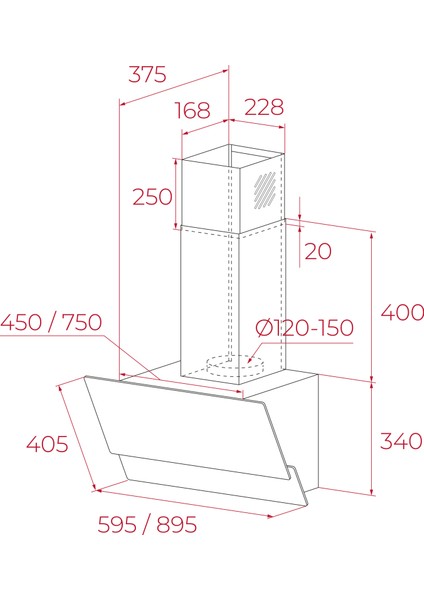 - Atv 60 Pro Bk - Duvar Tipi Davlumbaz - 800 M³/h - Siyah Cam - 60 cm - 112940005 fiyatları