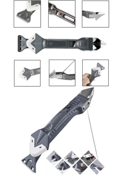 3'ü 1 Arada Fayans Derz Dolgu Kazıyıcı Sıyırıcı Silikon Sökücü ve Uygulayıcı Aparatı modelleri