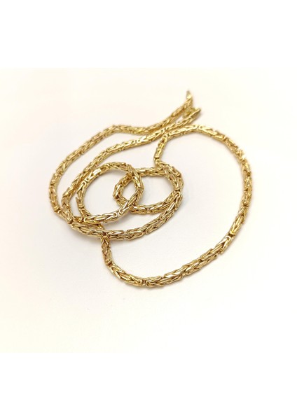 65CM 3,1mm Kral Zincir 14 Ayar Altın Hd Videolu modelleri