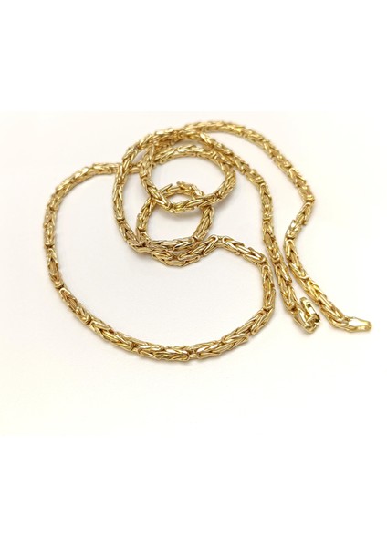 65CM 3,1mm Kral Zincir 14 Ayar Altın Hd Videolu indirimleri