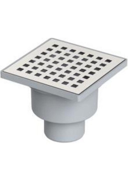 Maxıflow Line 10*10 Ø50 Alttan Yer Süzgeci (Sifon) Paslanmaz Tesisat Malzemeleri Tr