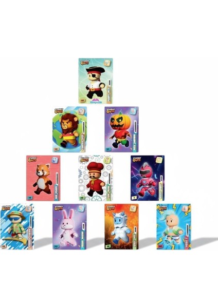Stumble Guys Resmi Kart Paketi - Panini 6 Lı Koleksiyon Kartı - 5 'li Set fiyatları