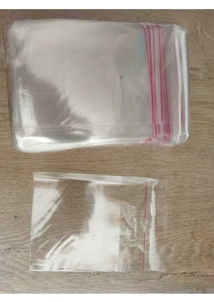 100 Adet 10X15 cm Bantlı Yapışkanlı Şeffaf Opp Jelatin Poşet ( 10X10+5) Şeffaf 10 x 15 100'LÜ Poşet