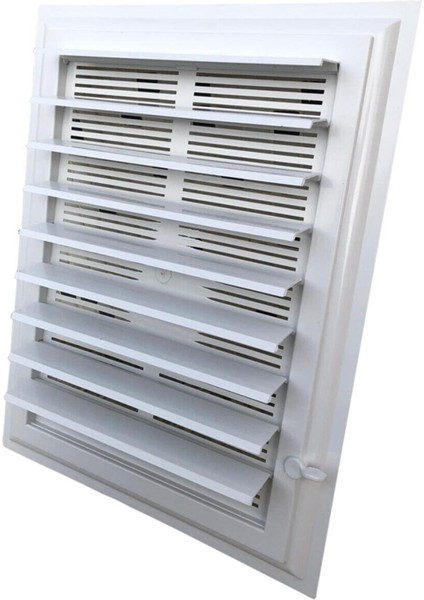 35X55 Plastik Menfez Banyo / Wc Havalandırma Menfezi Panjur Beyaz