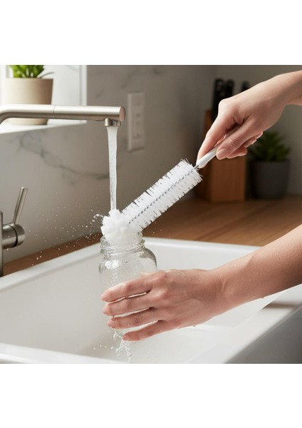 Biberon ve Şişe Temizleme Fırçası - Sünger Uçlu Dar Ağız Temizleyici Fırça modelleri