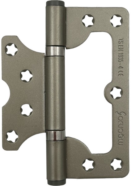 10CM Çelik Kelebek Menteşe Saten Tekli Tr