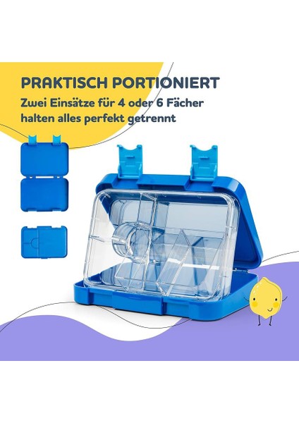 Schmatzfatz Junior Çocuk Öğle Yemeği Kutusu, Değişken Bölmeli Bento Kutusu modelleri