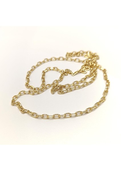 80CM 4.3mm Kalın Forse Zincir 14 Ayar Altın Hd Videolu fiyatları