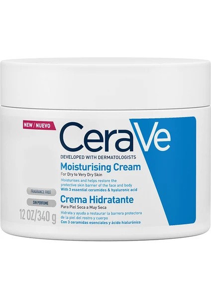 Nemlendirici Krem Kuru Ciltler Seramid ve Hyalüronik Asit Içerikli 340 gr