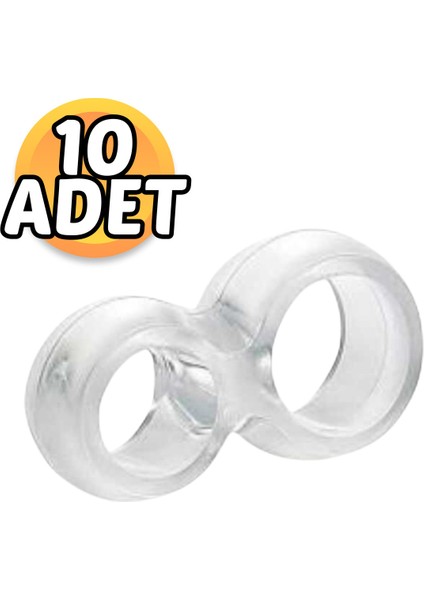 Mobilya Hırdavatı Şeffaf 8 Kol Stoperi Darbelere Karşı Koruma (10 Adet) Tr