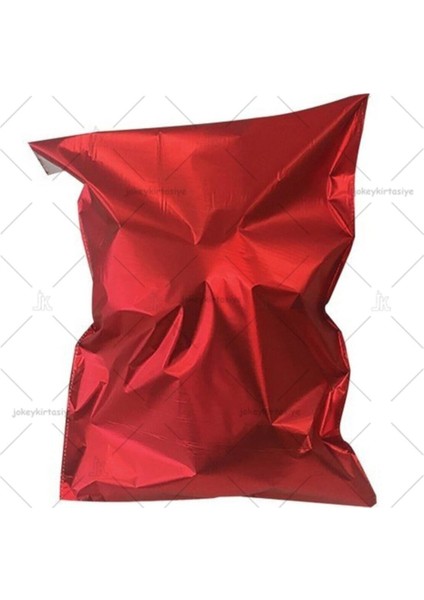 Mat Metalize En: 7cm x Boy: 9cm Mat Bantlı Kırmızı Hediye Paketi (20 Adet) 70 x 100 cm Hediye Paketi
