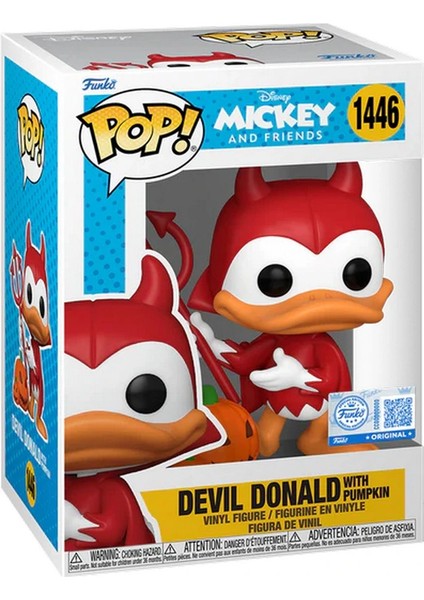 Funko Pop Disney: Devil Donald With Pumpkin Special Edition