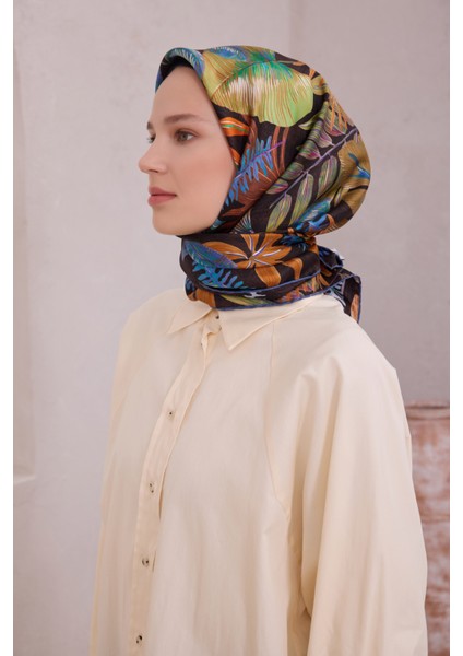 Saf Ipek Twill Eşarp 4225D01 04