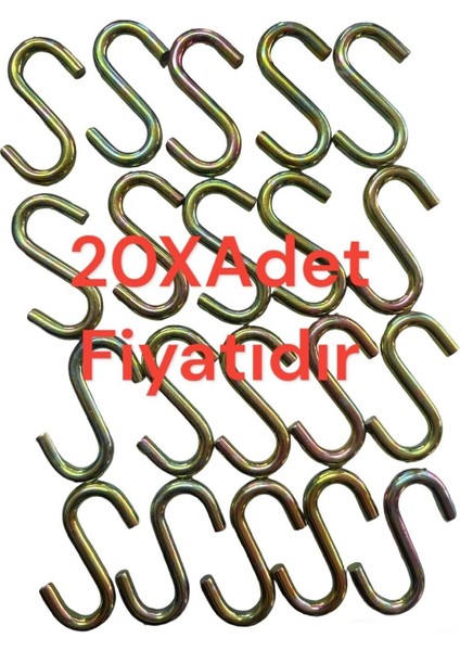 Küçük S Kanca 20 Adet Fiyatıdır Civata fiyatları