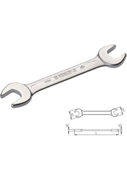 Iki Ağız Anahtar Kısa BOY14X15 Mm. Iki Ağızlı Anahtar Yedek Parça ve Destek Kolaylığı Tr