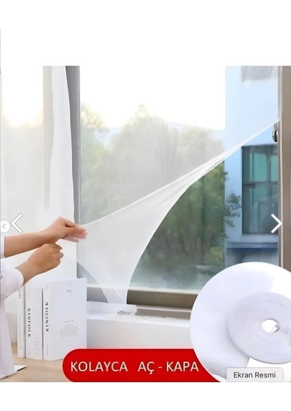 Çift Kanatlı Hazır Tür Sineklik 125 x 150 Hesaplı Kolay Montaj + 4 mt Bant Hediye 125 x 150 Yapışkan fiyatları