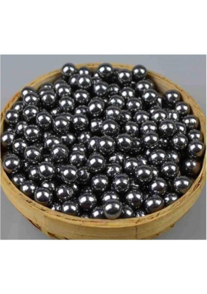 100 Adet - Çelik Bilya 8mm, Çok Amaçlı, Tane Demir Misket Rulman Bilye Karbon
