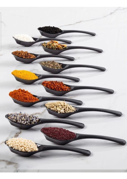 12 Adet Baharat Kaşığı Kahvaltılık Baharatlık Kaşığı Kaşık Seti