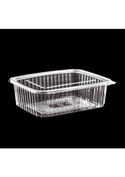 Plastik Sızdırmaz Kap 250 gr cc Kullan At Tek Kullanımlık Plastik Kapaklı Kase 100 Lü Adet Beyaz 4 x