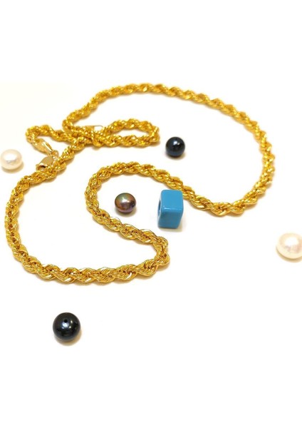 50CM 4.7mm Halat Burgu Zincir 14 Ayar Altın Hd Videolu fiyatları