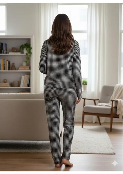 Süet Önden Düğmeli Kadın Pijama 2'li Takımı fiyatları