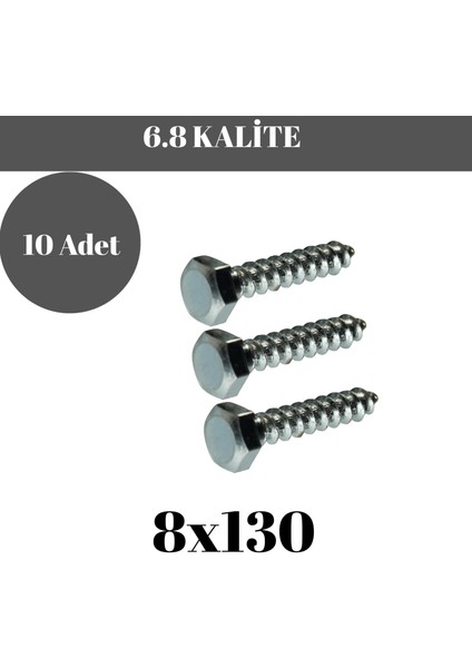 Trifon Vida 8X130 mm Altı Köşe Anahtar Başlı Vida 10'lu Paket fırsatları