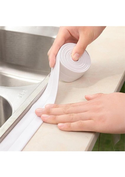 Su Sızdırmaz Geçirmez Dayanıklı Lavabo Tezgah Küvet Duş Banyo Mutfak Kenar Bandı 3,2 mt Izolasyon Ba indirimleri