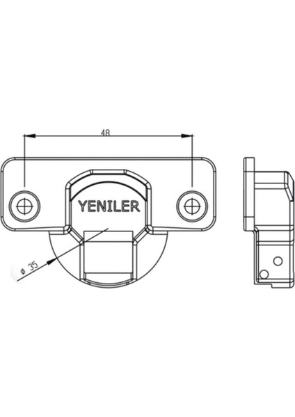 Menteşe Düz Tekli Dolap Kapak Menteşesi fiyatları