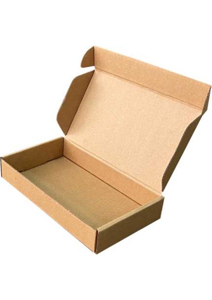 18X10X3CM Kilitli Kutu - 0,2 Desi Kutu - Kraft - [10 Adet] Kahverengi 32 x 22 x 8 100'LÜ Taşıma Koli
